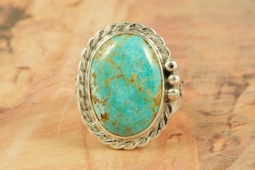 Genuine Number 8 Mine Turquoise Sterling Silver Ring